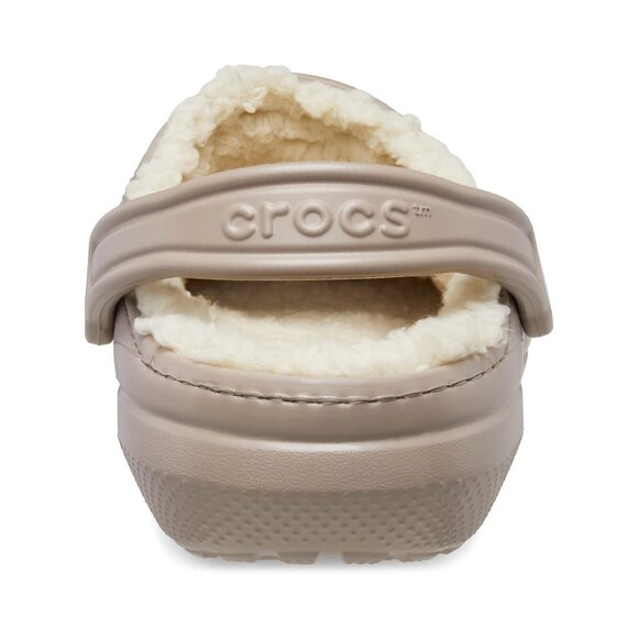 NEW Crocs Unisex M7/W9, M8/W10 Classic Lined Clog - Mushroom/Bone - Picture 4 of 5